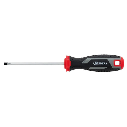 Draper Slotted Screwdriver 100mm with Soft Grip Handle