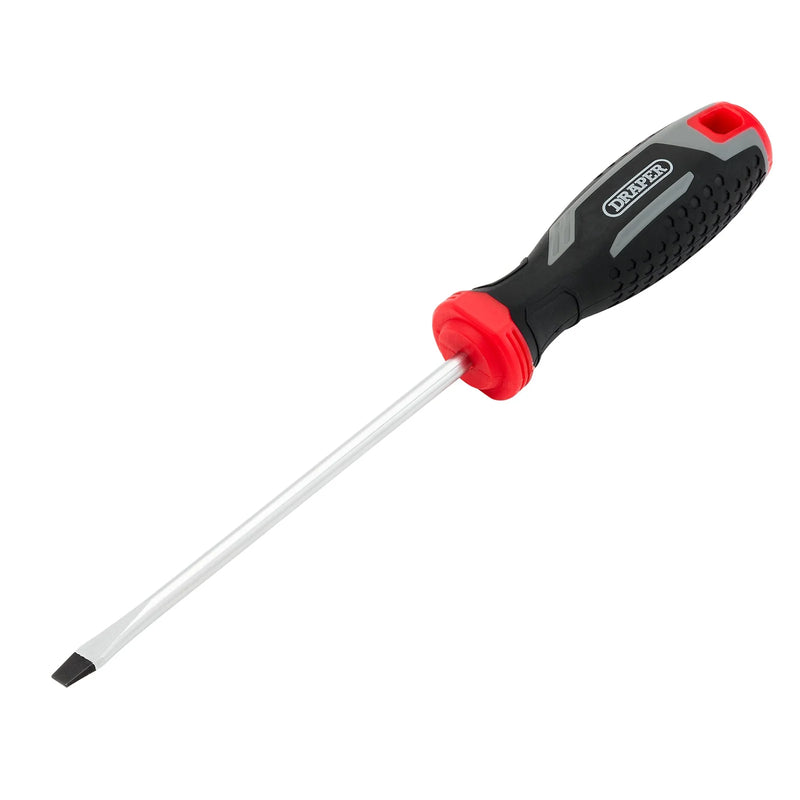 Draper Slotted Soft Grip Screwdriver, Model SL5.5 - Multiple Lengths