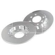 Borg & Beck 2 x Solid Rear Brake Discs BBD5637