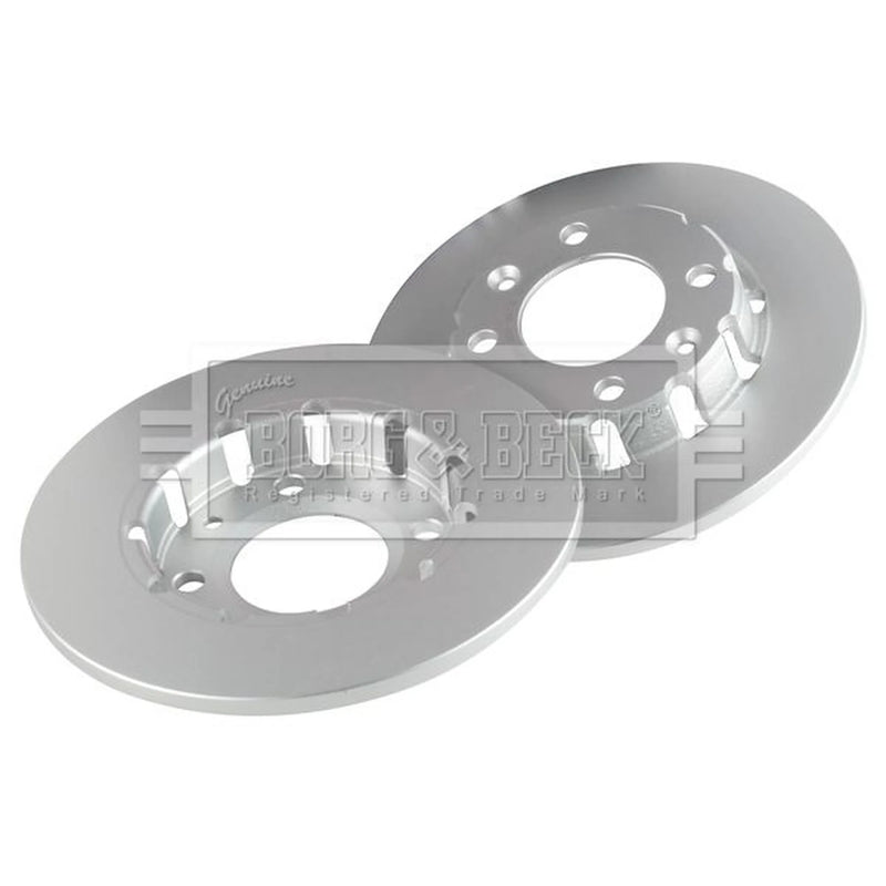 Borg & Beck 2 x Solid Rear Brake Discs BBD5637