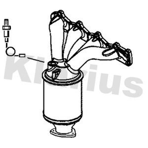 Klarius Catalyst Type Approved With Pipe Front 322005