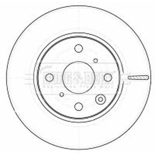 Borg & Beck 2 x Vented Front Brake Discs BBD4534