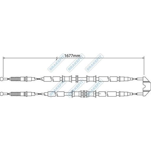 Apec Handbrake Cable Left Rear BBC3498