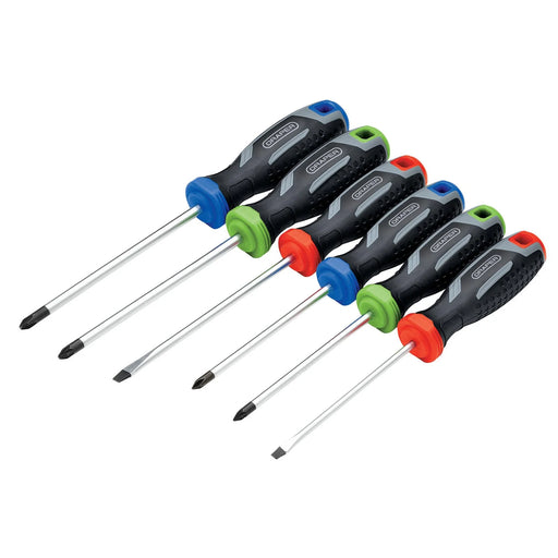 Draper Soft Grip Screwdriver Set 6 Piece with Magnetic Tips