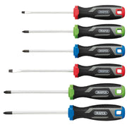 Draper Soft Grip Screwdriver Set 6 Piece with Magnetic Tips