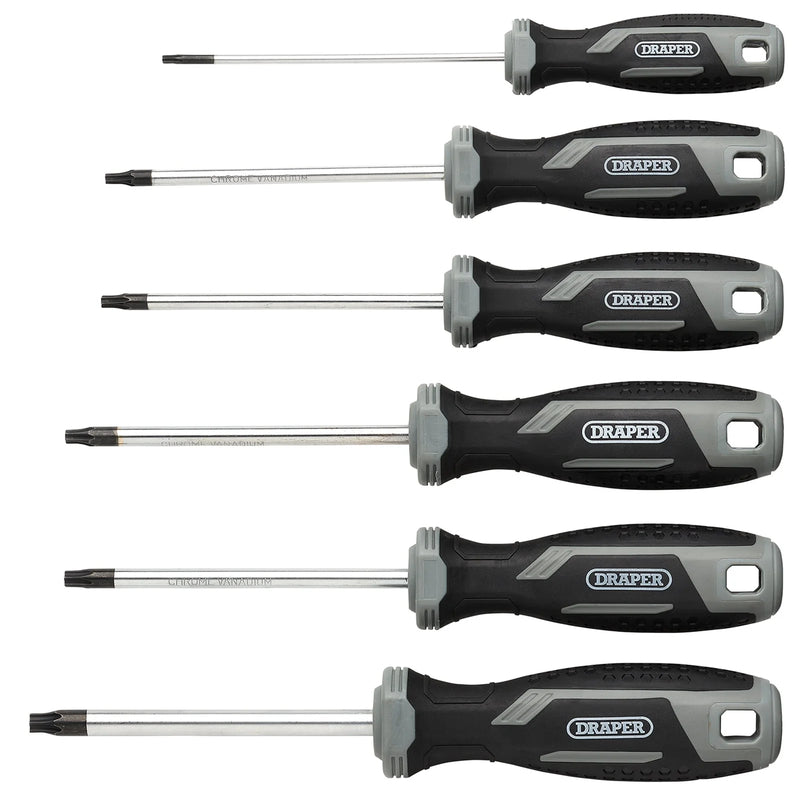 Draper TX-STAR® Screwdriver Set 6 Piece with Soft Grip Handles