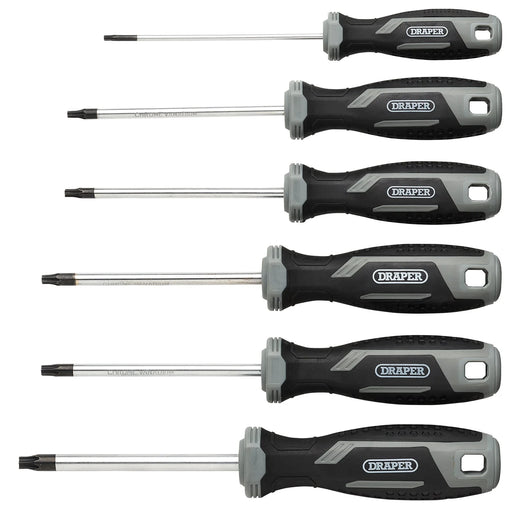 Draper TX-STAR® Screwdriver Set 6 Piece with Soft Grip Handles