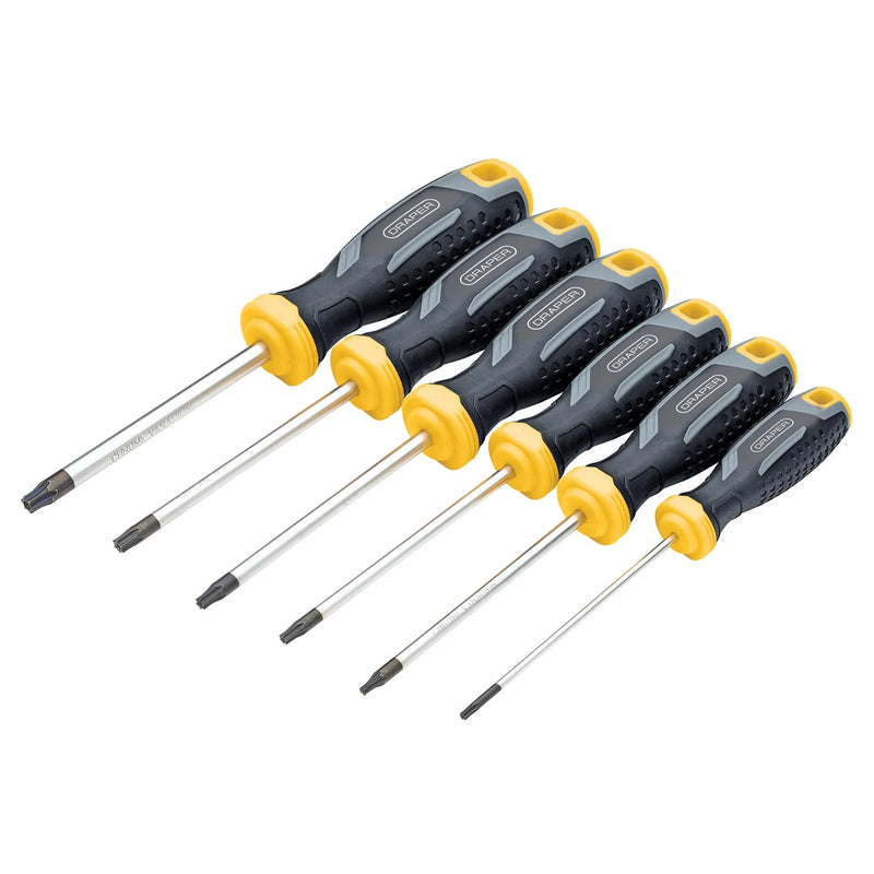 Draper TX-STAR® Screwdriver Set 6 Piece with Soft Grip Handles