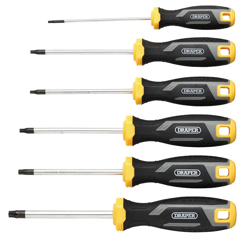 Draper TX-STAR® Screwdriver Set 6 Piece with Soft Grip Handles