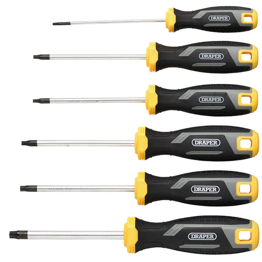 Draper TX-STAR® Screwdriver Set 6 Piece with Soft Grip Handles