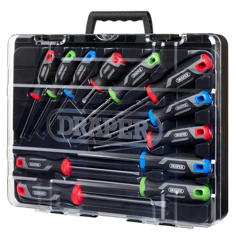 Draper Soft Grip Screwdriver Set 12 Piece