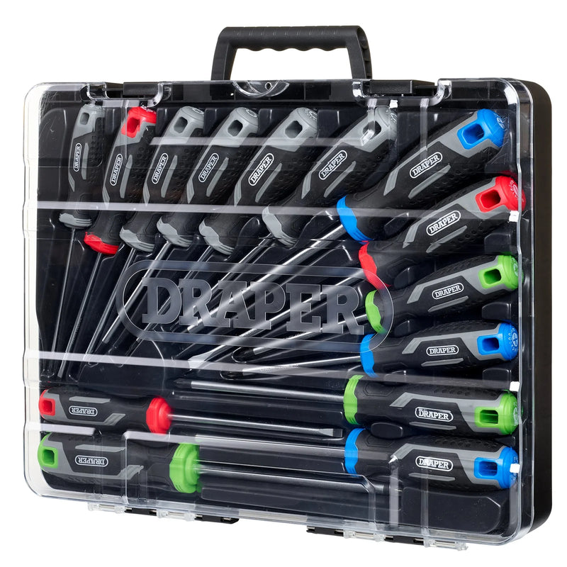 Draper Soft Grip Screwdriver Set 14 Piece TX-STAR®