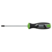 Draper Pound Thru Pozi Screwdriver PZ2 125mm Soft Grip