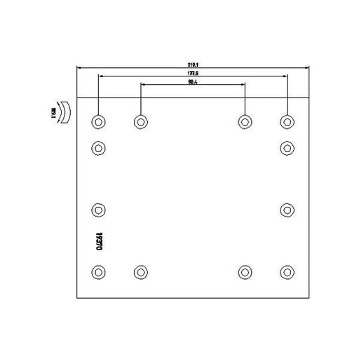 DON Don Cv Brake Lining Set FU452B7329