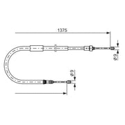 Bosch Handbrake Cable Right Rear 1 987 477 967