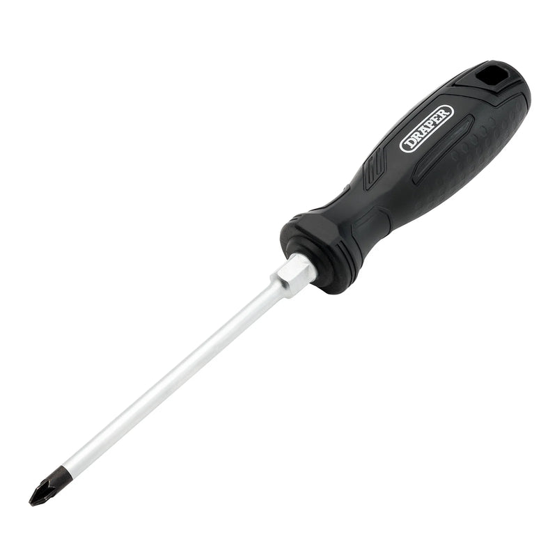 Draper Pozi Hard Grip Screwdriver, PZ2 - Multiple Length Options