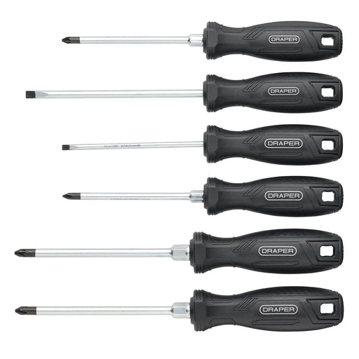 Draper Hard Grip Screwdriver Set 6 Piece Chrome Vanadium Steel