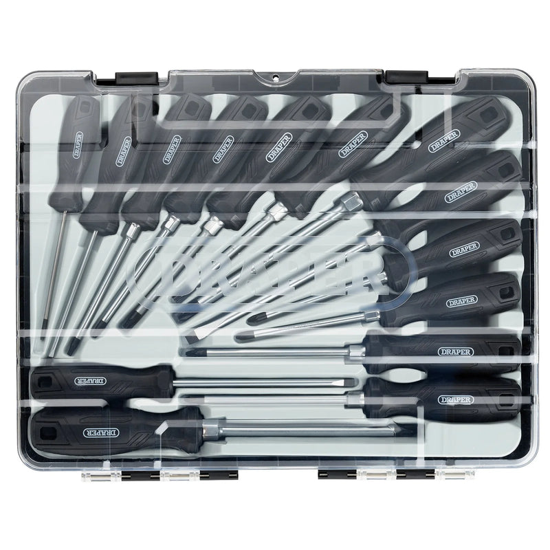 Draper Screwdriver Set TX-STAR® 14 Piece with Hard Grip Handles