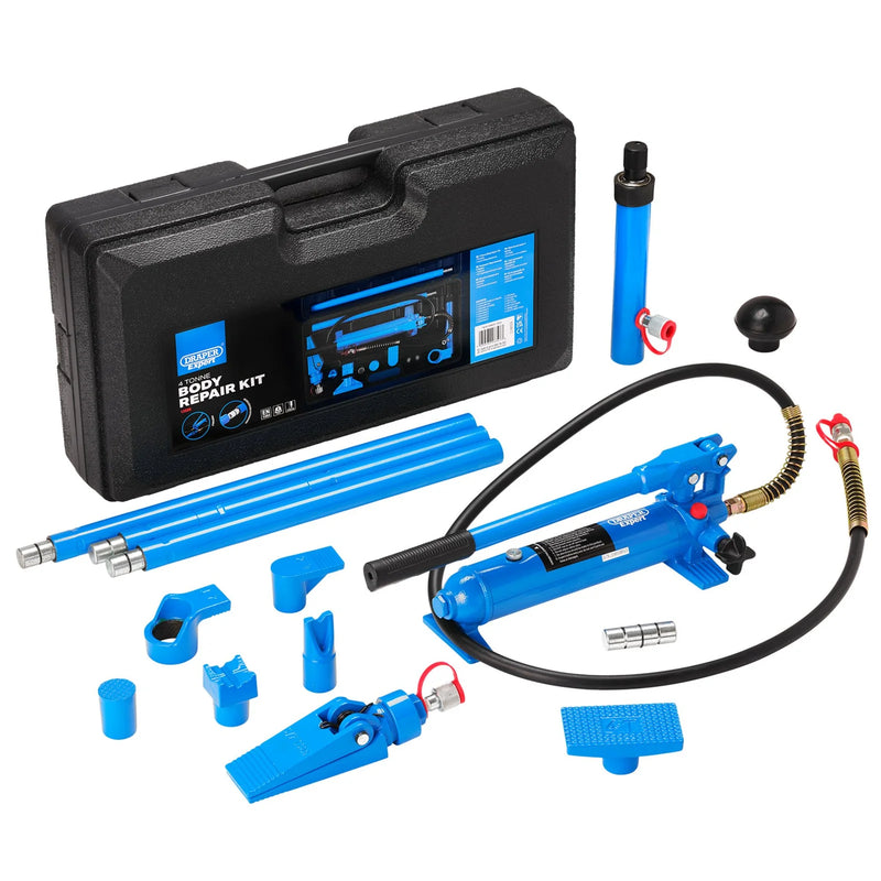 Draper Expert Hydraulic Body Repair Kit 4 Tonne (15 Piece)