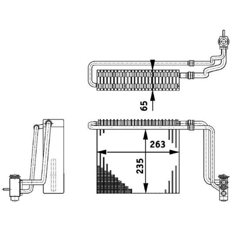 Mahle Air Conditioning Evaporator AE 65 000P