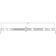 Abtex Brake Hydraulic Hose Line Front ABH1004