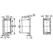 Hella Carrier Frame End Piece 8HG Right 8HG 716 734-001 0255346-9 8HG 716