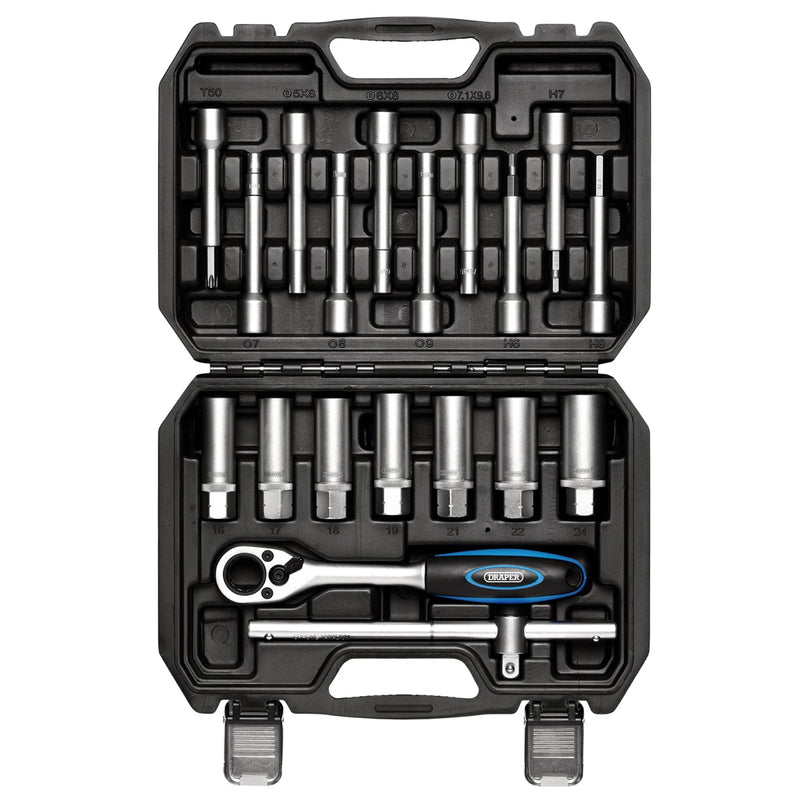 Draper Shock Absorber Strut Nut Kit 19 Piece 1/2" Sq. Dr.