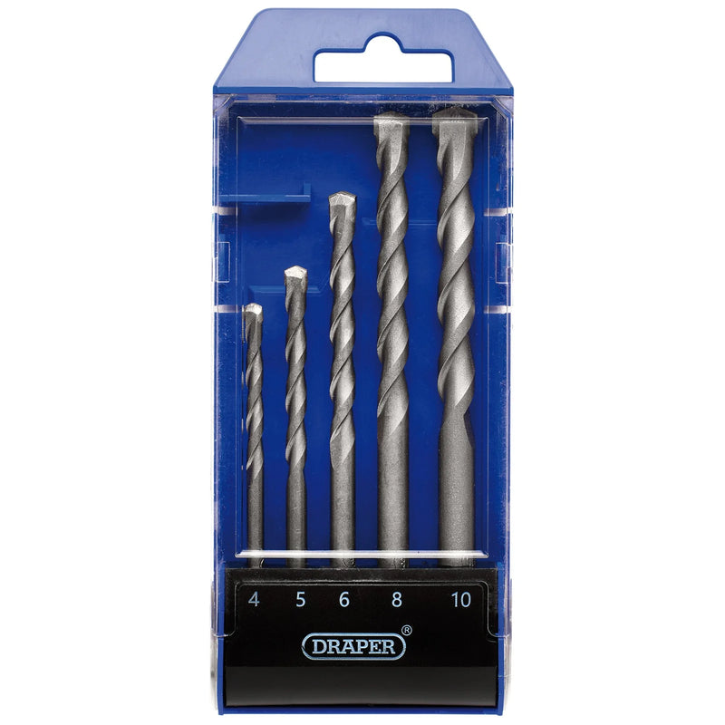 Draper TCT Masonry Drill Bit Set 5 Piece
