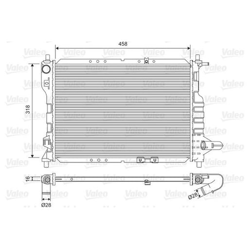 Valeo Engine Radiator 701598