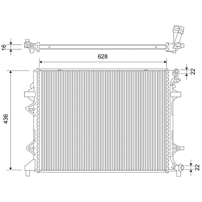 Valeo Engine Radiator 701111