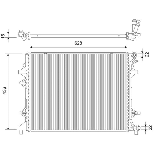 Valeo Engine Radiator 701111
