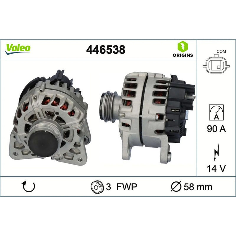 Valeo Car Alternator 12V 446538