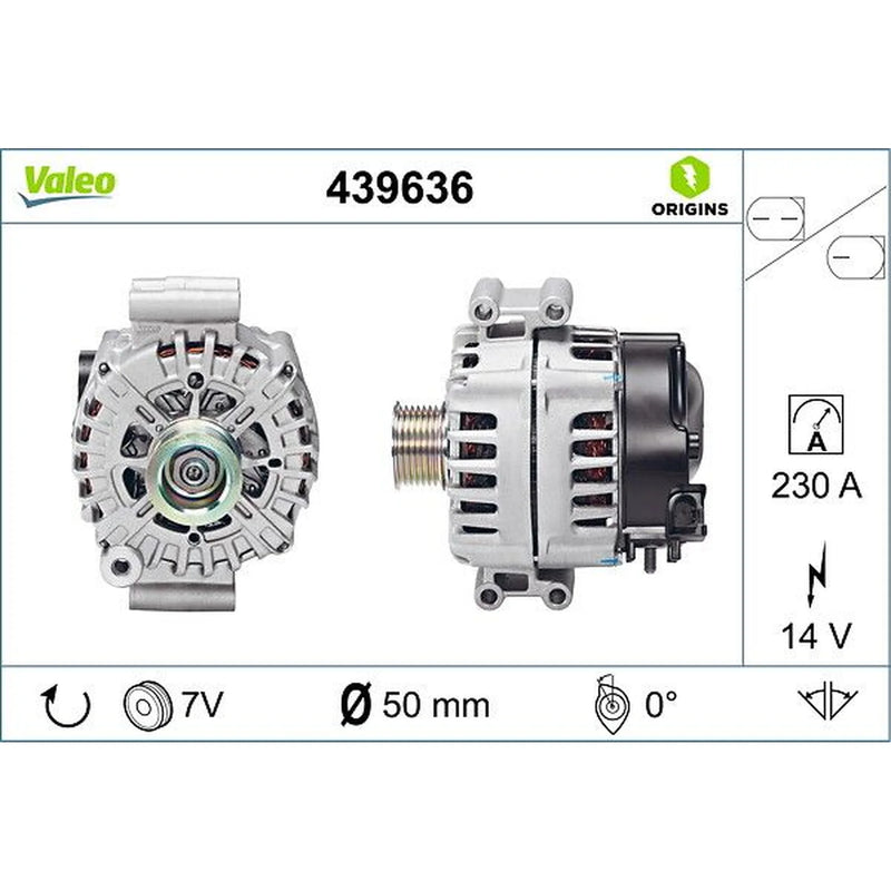 Valeo Car Alternator 12V 439636