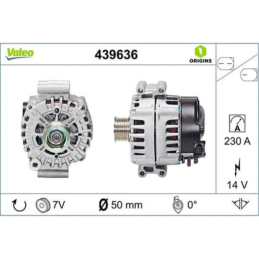 Valeo Car Alternator 12V 439636