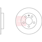 Apec 2 x Solid Rear Brake Discs DSK2239