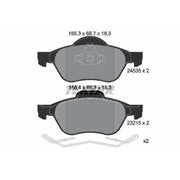 Textar Front Brake Pad Set 2453501