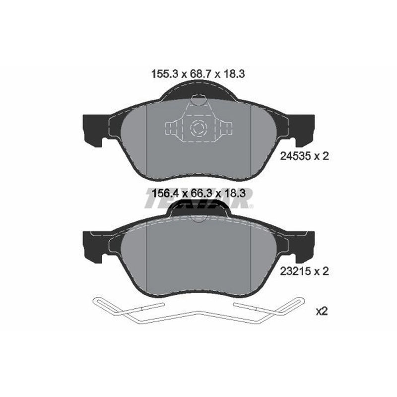 Textar Front Brake Pad Set 2453501