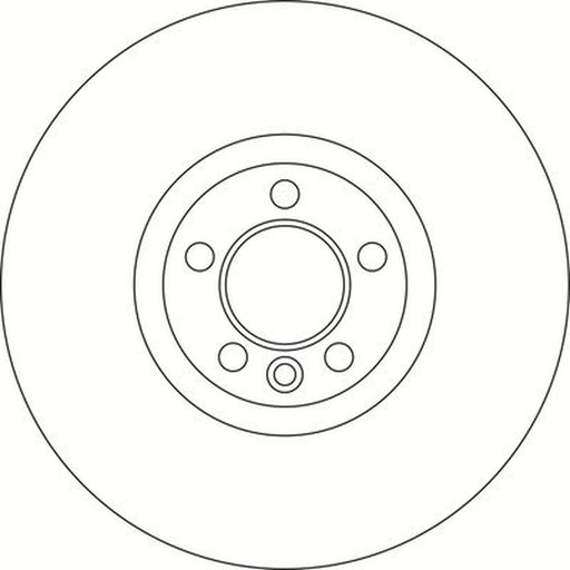 Abtex 2 x Vented Front Brake Discs BD1737V