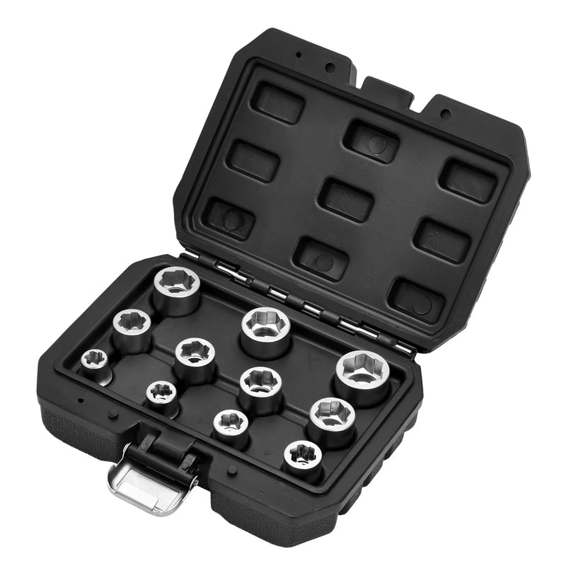 Draper Bolt Extractor Socket Set 3/8" Sq. Dr. 11 Piece