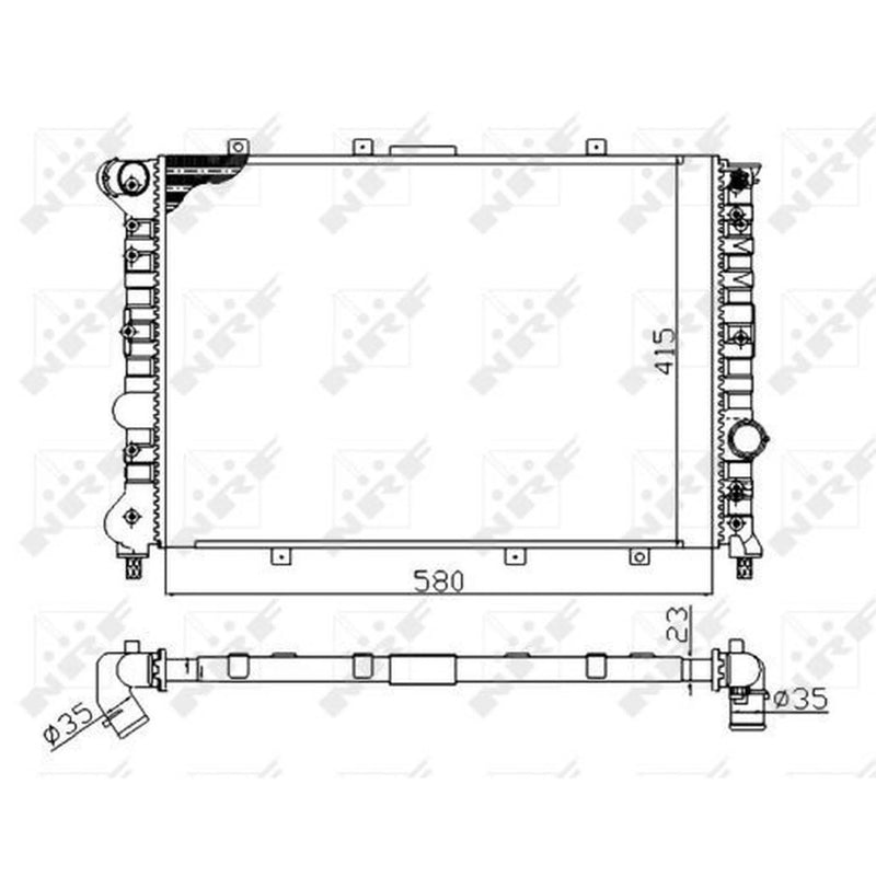 NRF Engine Radiator 58202A