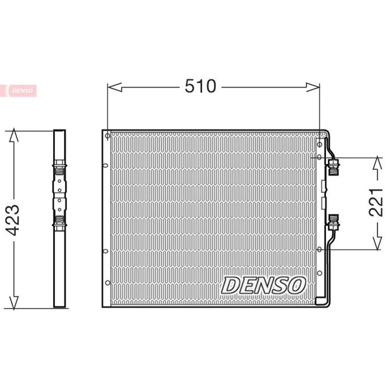 Denso Air Conditioning Condenser DCN12101