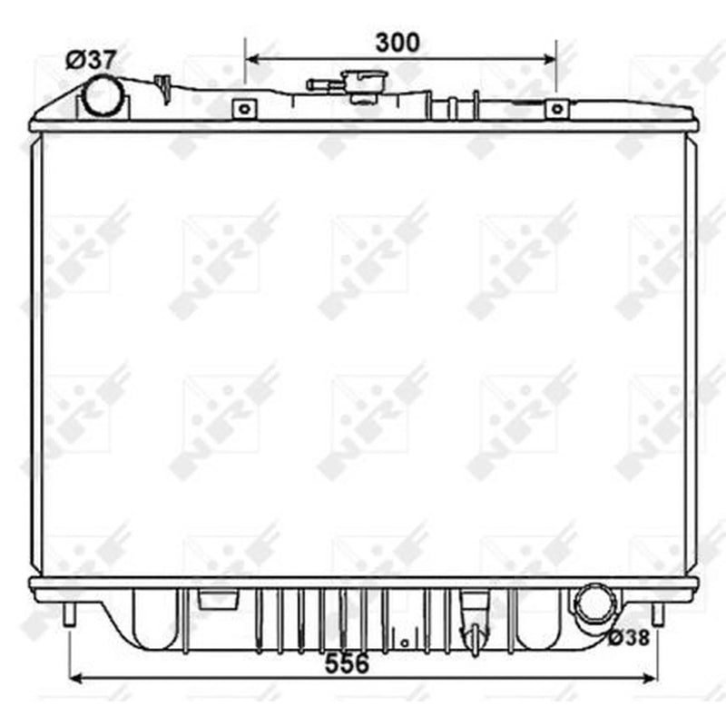 NRF Engine Radiator 53517