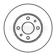 Borg & Beck 2 x Solid Rear Brake Discs BBD4001