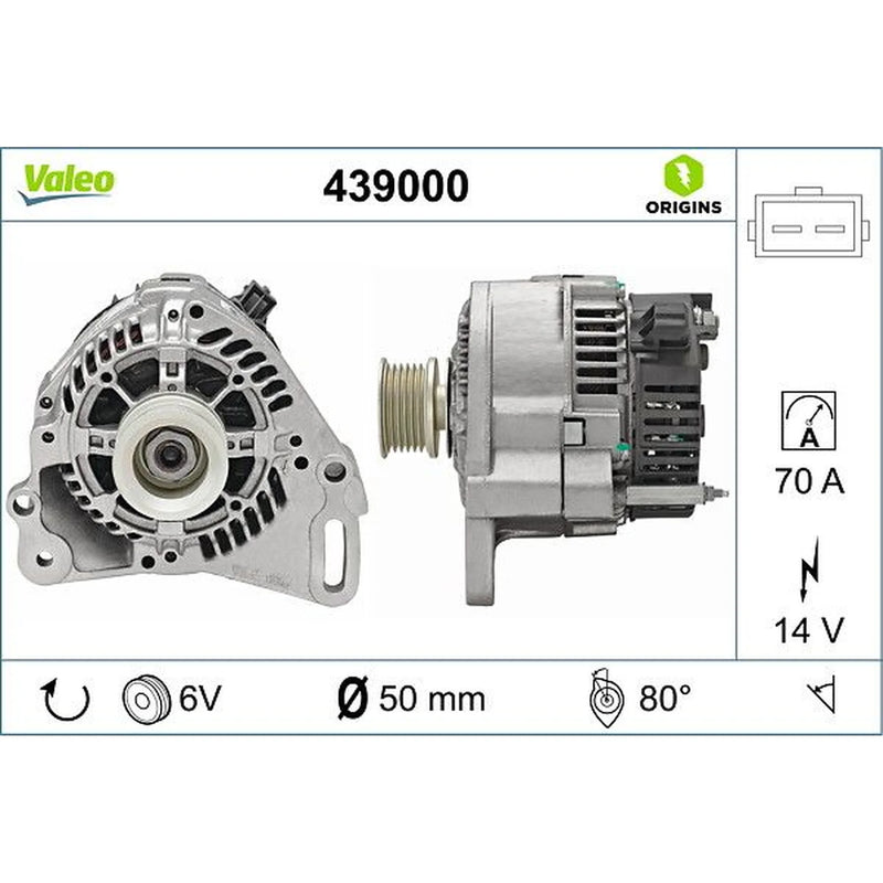 Valeo Car Alternator 12V 439000