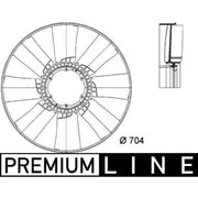 Mahle Radiator Cooling Fan Blade CFW 25 000P