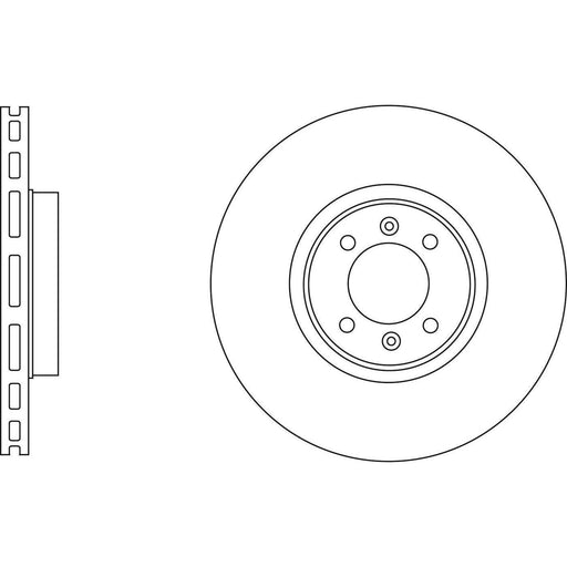 Apec Brake Disc Front Fits Renault Captur Clio Kangoo Laguna Megane Scenic Twing Apec  - Town Parts