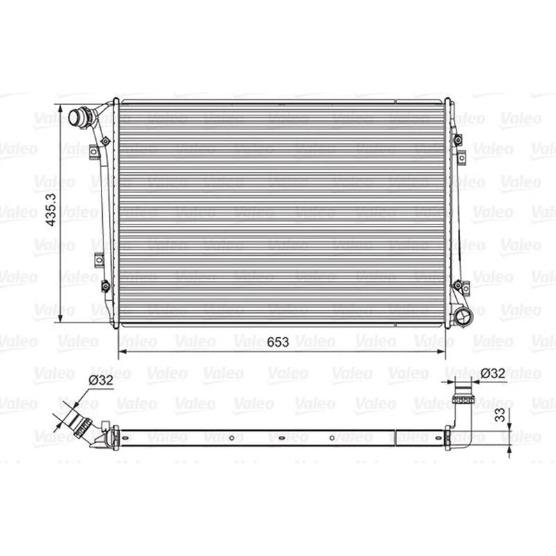 Valeo Engine Radiator 701664