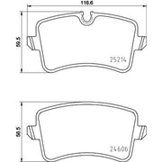 Mintex Rear Brake Pad Set MDB3086