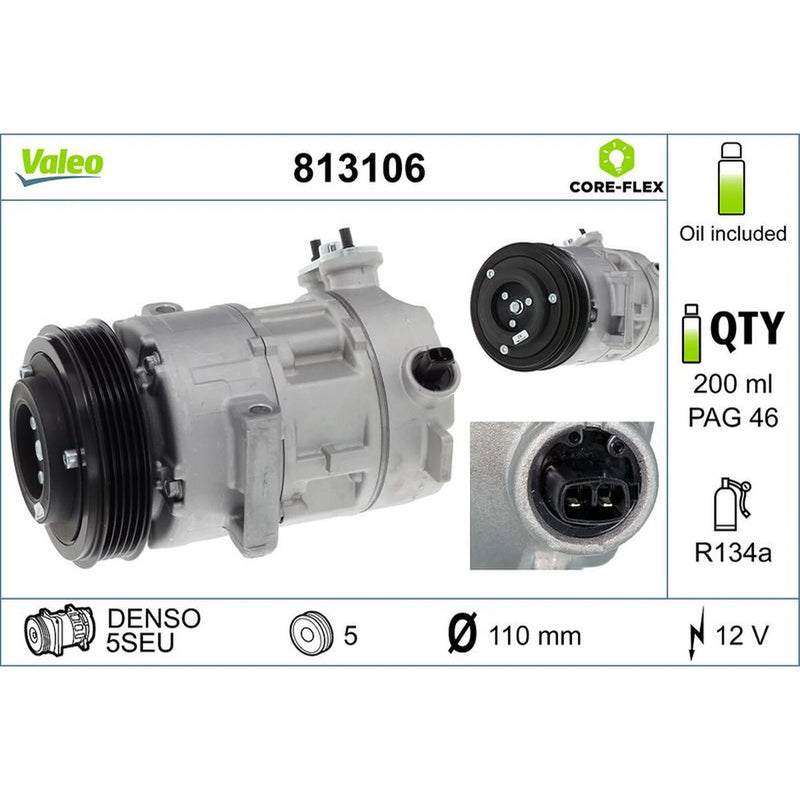 Valeo Air Conditioning Compressor 813106