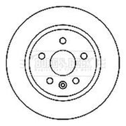 Borg & Beck 2 x Solid Rear Brake Discs BBD4798
